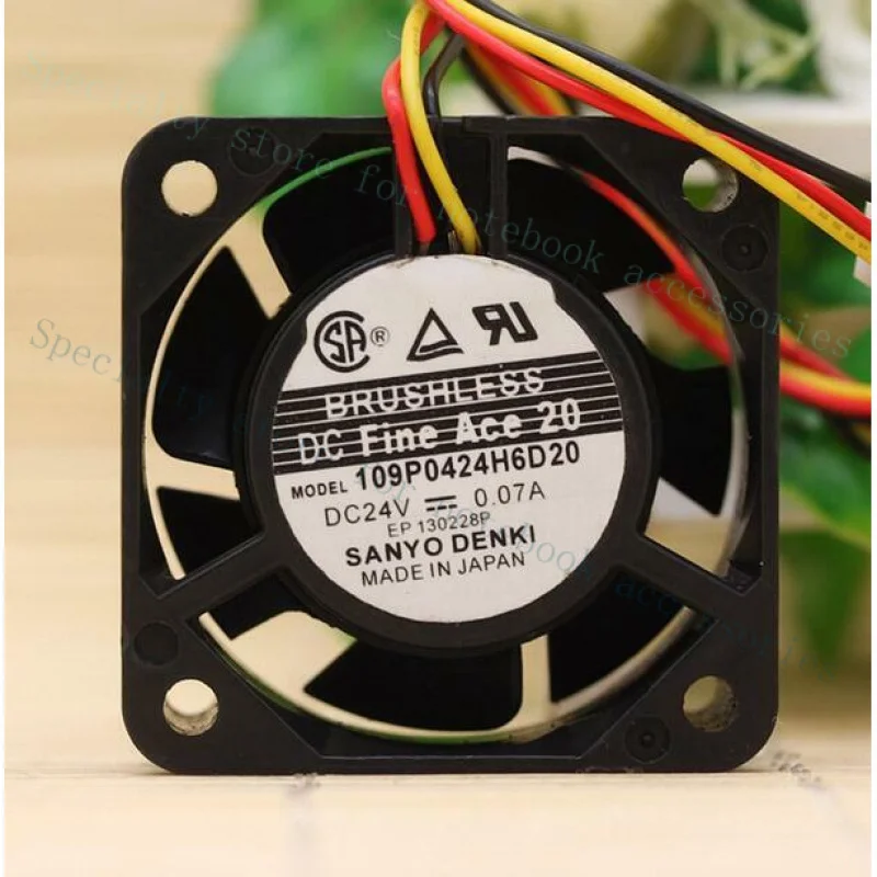 A+ Sanyo 109P0424H6D20 24V 4020 0.07A 4cm 3 line  cooling fan