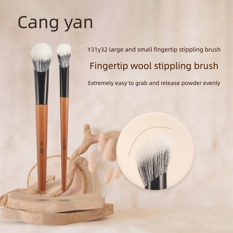 

Cangyan Y32 Dot Color Brush Wool Oblique Head Makeup, Clear And Delicate Face High-gloss Dot Color Brush Makeup Brush