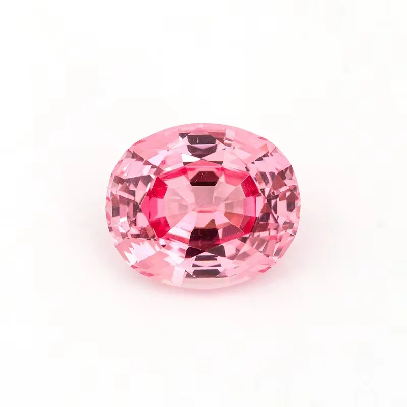 

1-4ct Oval Cut Pink Color Lab Grown Gemstones Created Pink Gem for Diy Jewelry Making Pendant Earrings