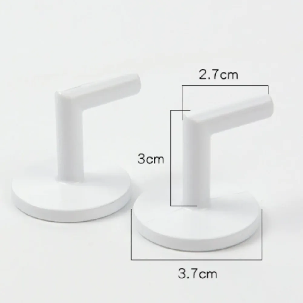 2pcs Sleek Metal Curtain Hooks for Wall Mounting Compatible with Standard Drapery Hardware and Installation Methods
