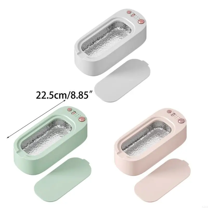 آلة التنظيف بالموجات فوق الصوتية المحمولة أجهزة منزلية قوية مريحة للمجوهرات مواد بلاستيكية منظف للحلقات N58D