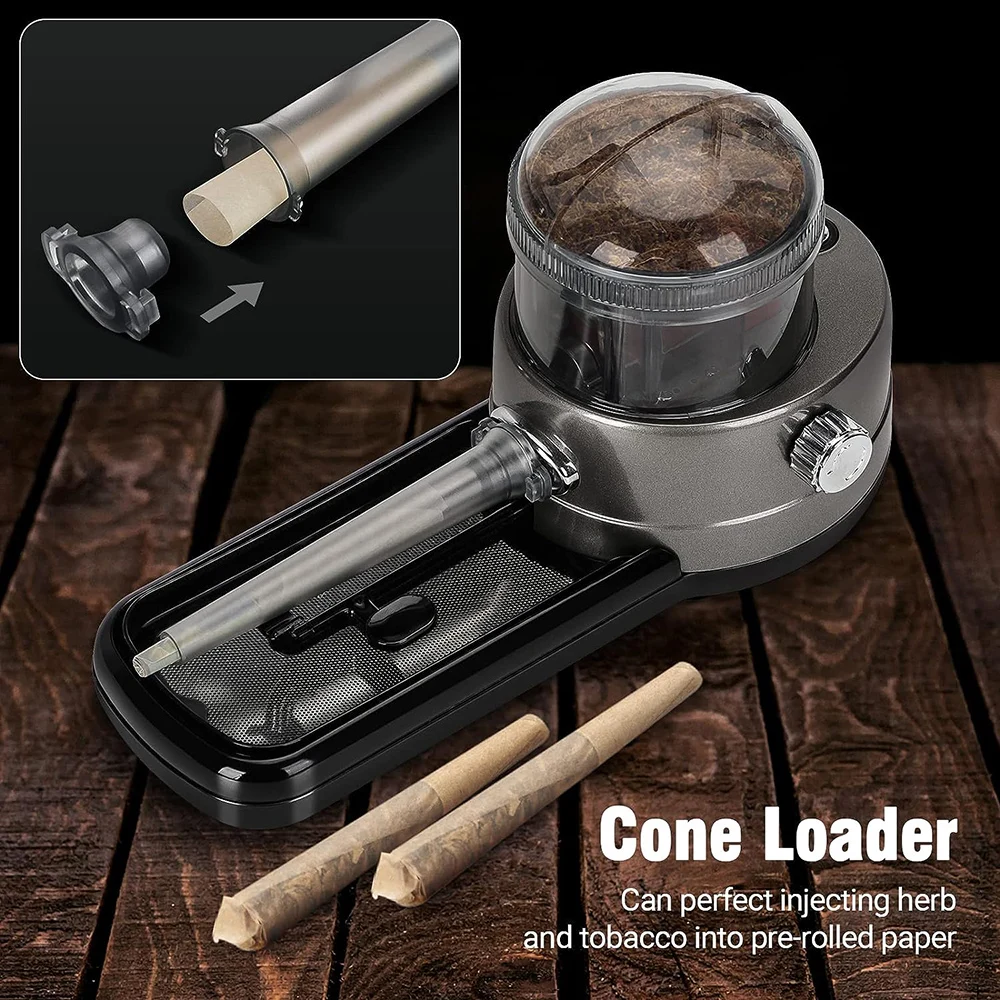 3in1 Cones Rolling Machine Automatic Loader Mini Portable Pre Rolled Cones Filling Tobacco Smoking King Size Injector 8 6.5 MM