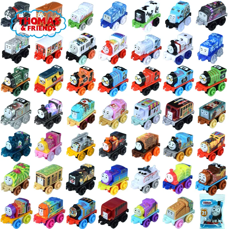 Thomas y sus amigos 48 vehículos juego de vías eléctricas de plástico Cloud Thomas Percy Trains motor coche juguetes para niños