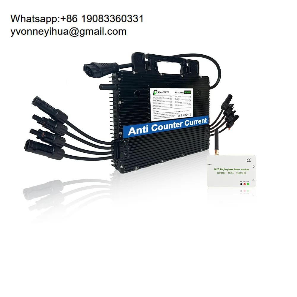 

Anti Counter Current Smart Solar Mini Inverter 2000W Solar Panel Micro Inverter 2kw Micro Omvormer Suitable For Balcony Homes