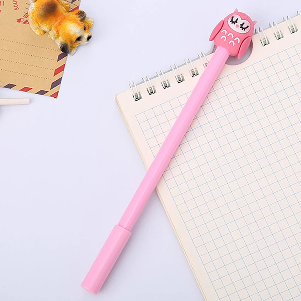 

12Pcs Cartoon Owl Gel Pens Silicone Smooth Writing Pens Office Student School Stationery Marker Pen Student Stationery