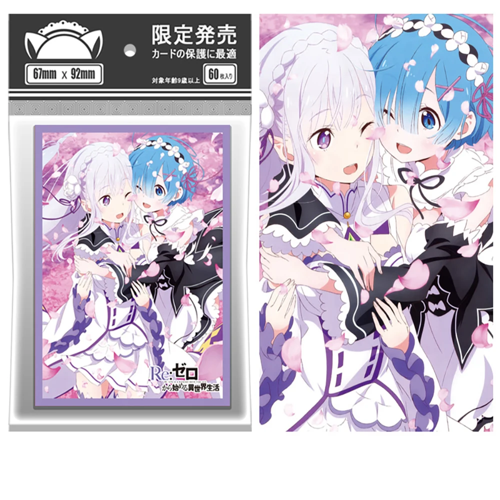 60 قطعة أنيمي الجوهر Quintuplets حافظة بطاقات Sakurajima ماي ريم إميليا بطاقة حامي غطاء PTCG 67X92mm هدية عيد