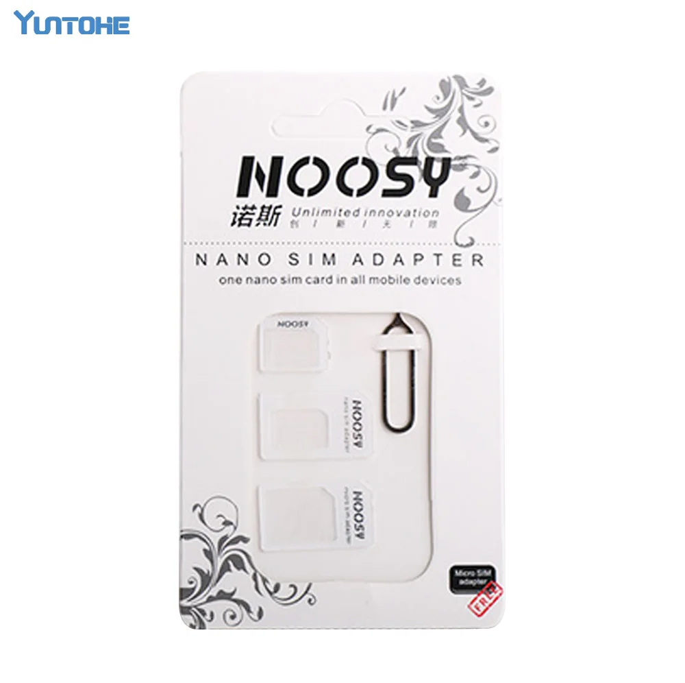 500 4 In 1 Nano 마이크로 SIM 카드 어댑터 꺼내기 핀 iPhone 7 6 6S Plus 5 4 Samsung For Huawei For HTC Phones