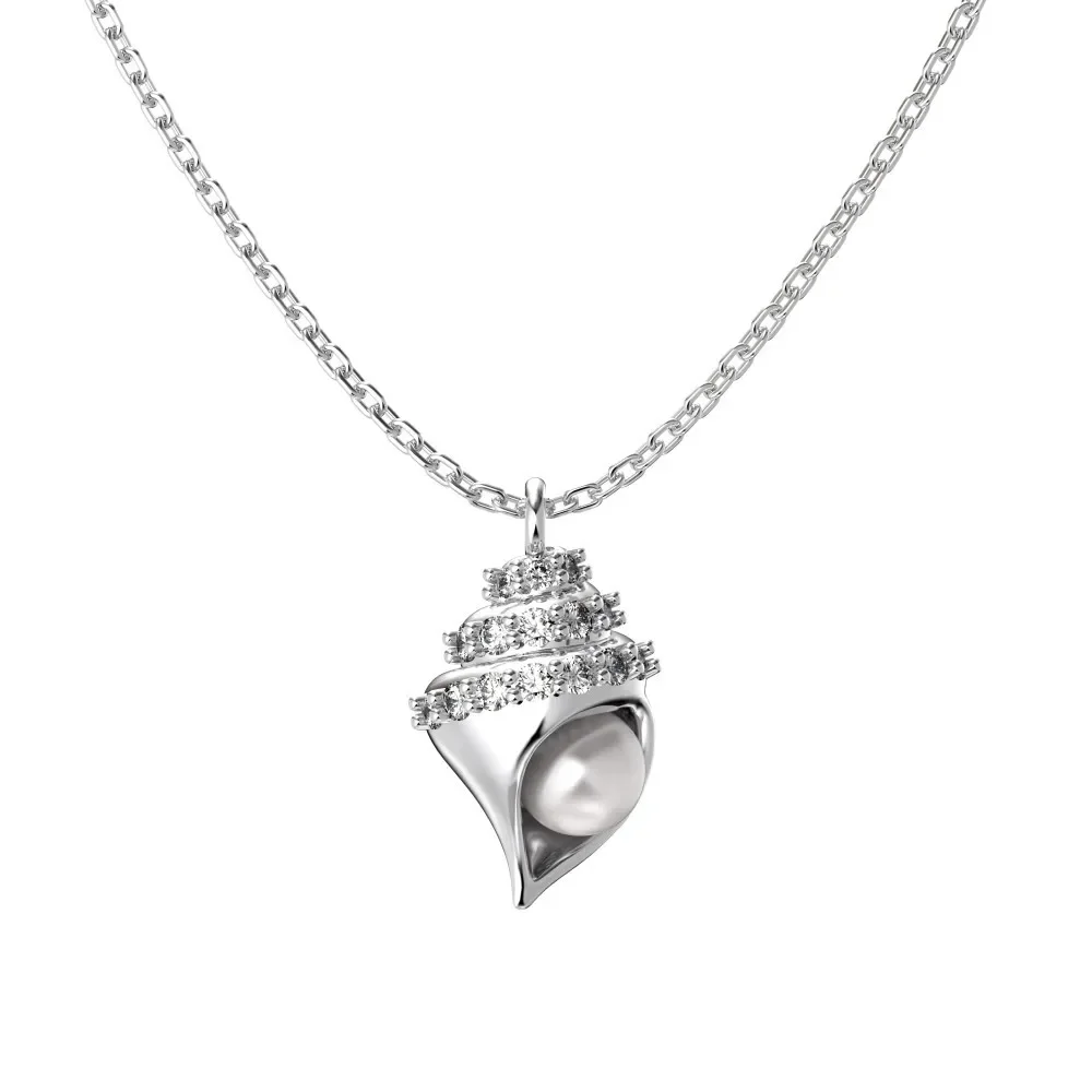 INS Popular S925 Pure Silver Necklace, Women's High-end Sense, Pearl Shaped Pendant, Niche Light Luxury Collarbone Chain