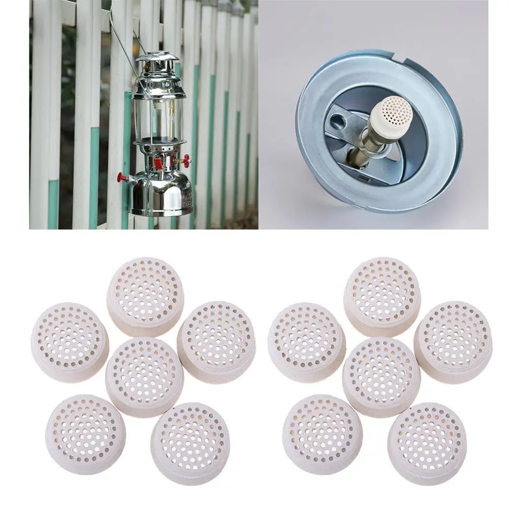 

Set of 12 Retro Pressure Lantern Nozzle Head Oil Lamp Component Accessories