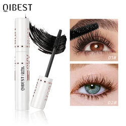 4D Silk Fiber Black Mascara Waterproof Lasting Extension Eyelashes Lengthening Curling Mascara Black Eyelash Makeup Cosmetics