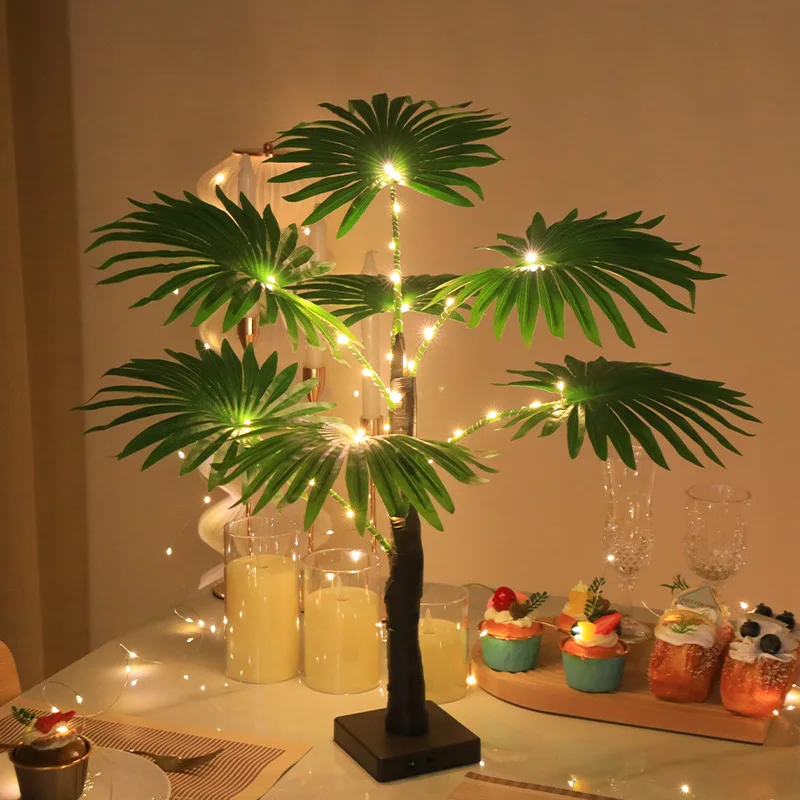 LED Palm Tree Christmas Decorative Light Festival Party Atmosphere Light Scene Layout Landscape Luminous Tree Night Light
