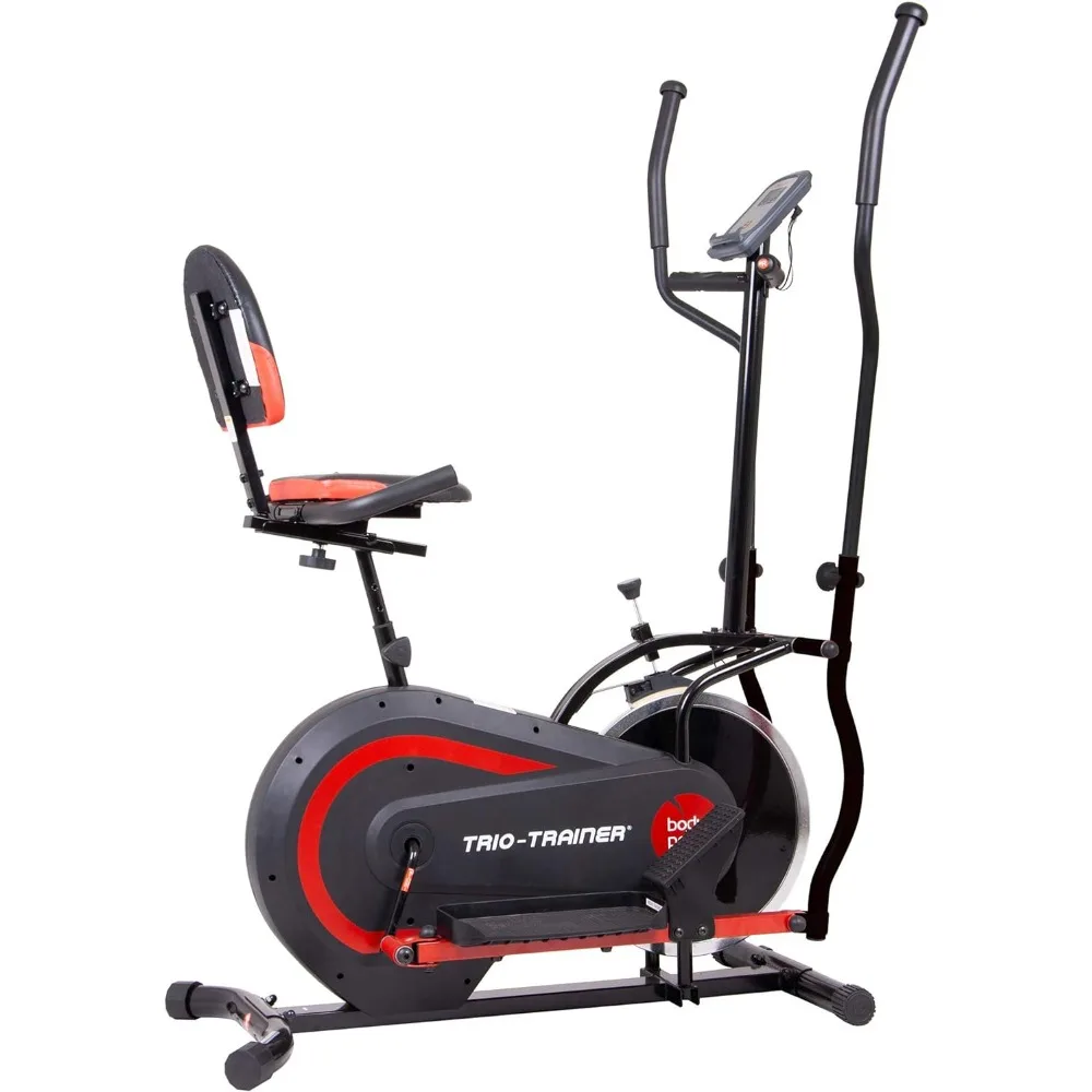 

2nd Gen, PATENTED 3 in 1 Exercise Machine, Elliptical with Seat Back Cushion, Upright Cycling, and Reclined Bike Modes