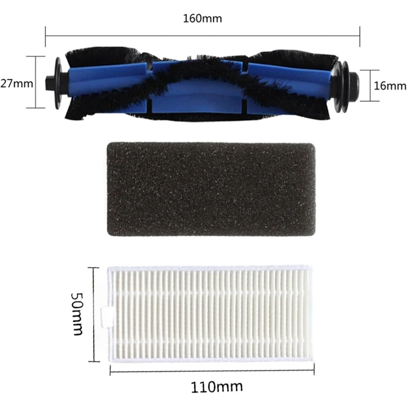 Сменные насадки для робота-пылесоса Kyvol Cybovac E20 E30 E31 EC30MQ, основная щетка, фильтр боковой щетки, вакуумные детали-A58E