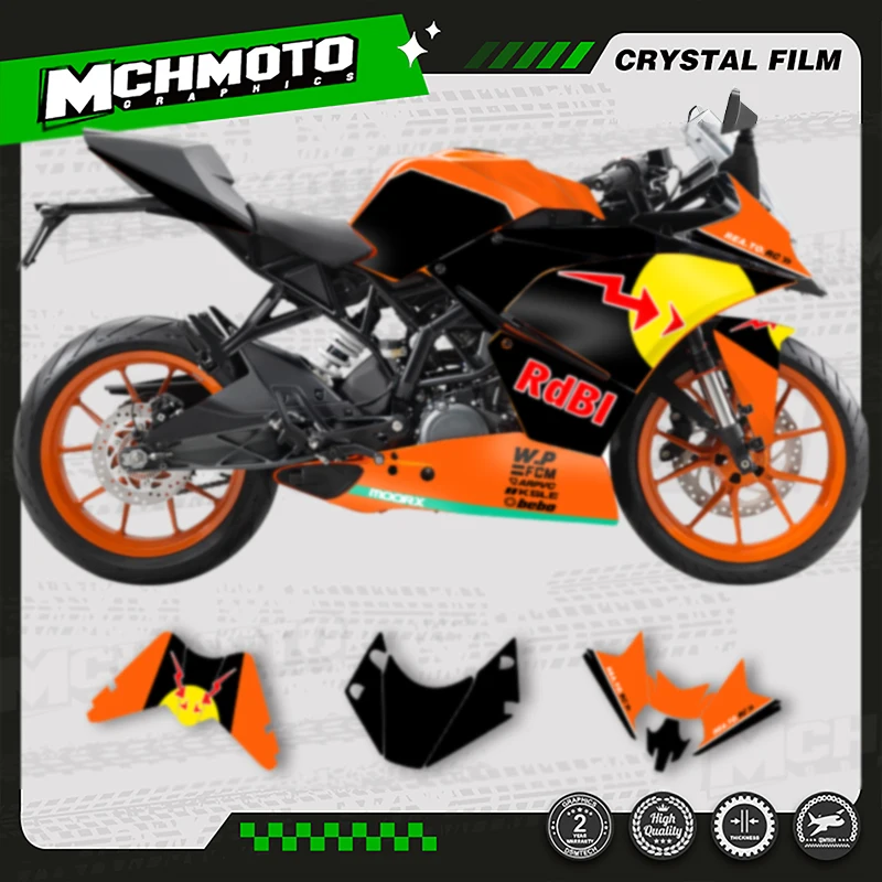 

MCHMFG For KTM 2014 2015 2016 RC250 RC390 Custom Team Motorcycle Graphics Background Decals Stickers Kits