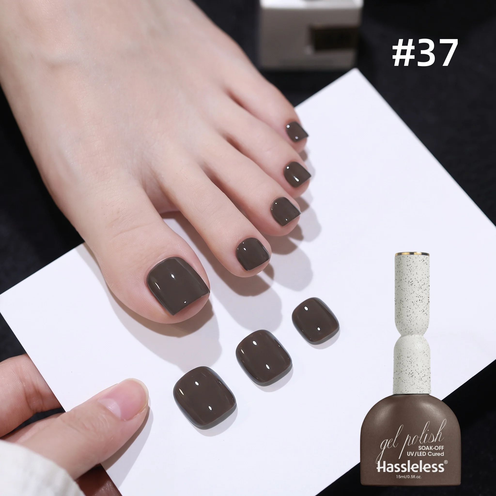 Hassleless 2Pcs Forest-Style Retro Color-Blocking Nail Gel Set, Single-Color Simple and Timeless, Color-Blocking Combinations Create a Rich Atmosphere, Smooth Application, Easy to Color, Gentle and Removable, Suitable