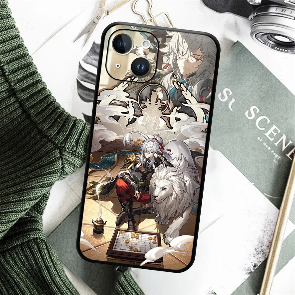 Honkai Star Rail Jing Yuan Huohuo Bailu Luocha Fu Xuan Phone Case for IPhone 15 14 13 12 11 Pro Max Mini XSMax  SE3 2 7 8 Plus