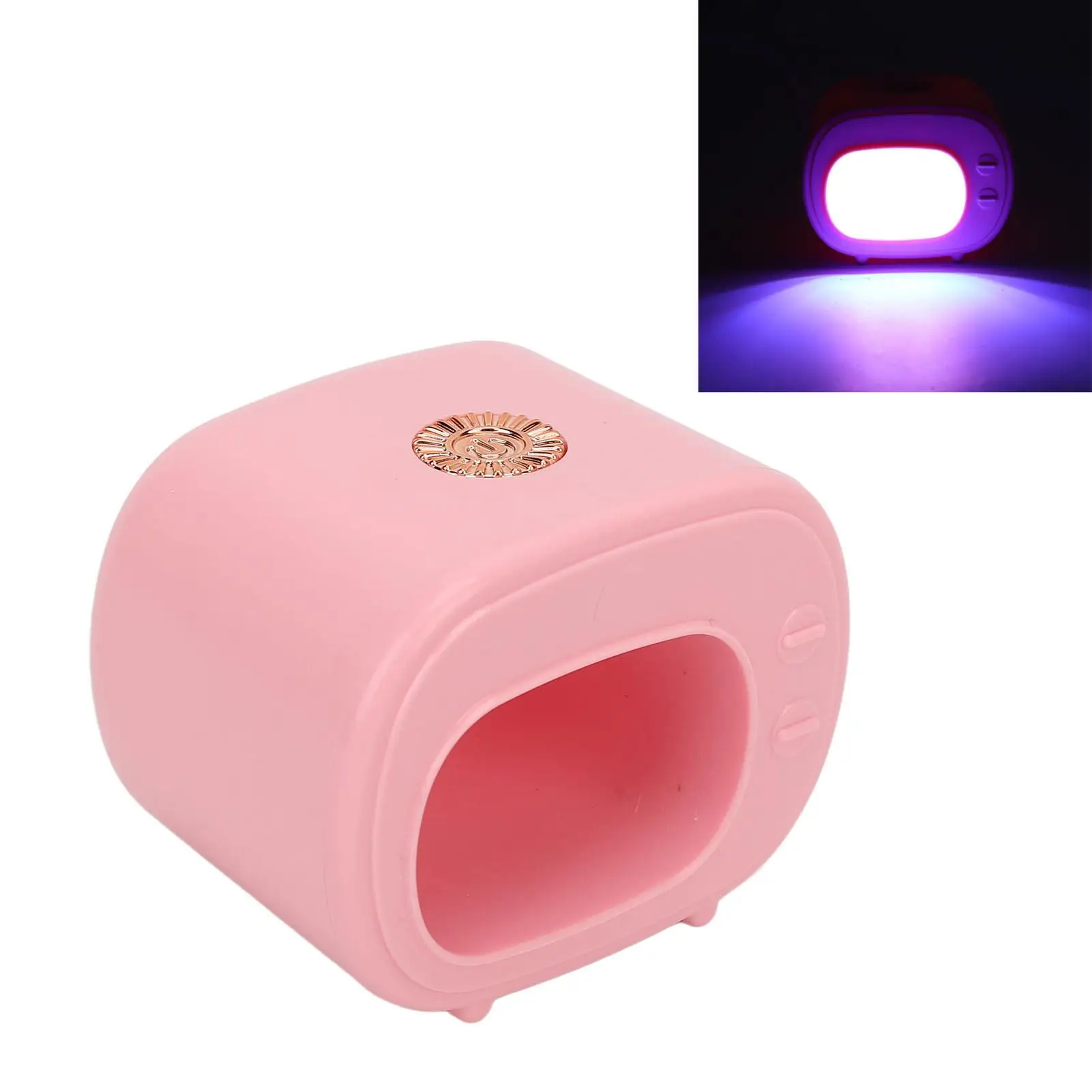 Mini secador de uñas LED UV portátil, lámpara de curado de Gel de secado rápido con 4 cuentas para herramientas de arte de uñas