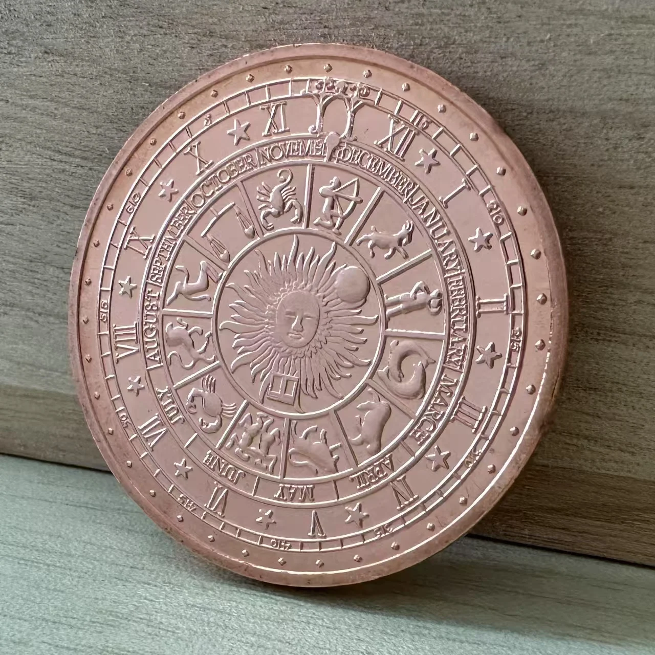 

Retro Twelve Constellation Commemorative Coin Tarot Make A Wish Challenge Coin Holiday Gift Collectibles Art Souvenir