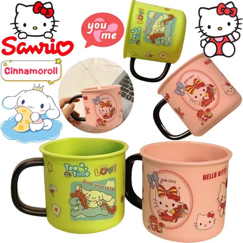 

Новый Sanrio Hello Kitty Cinnamoroll креативный высококачественный DIY мультяшный принт двумерный милый толстый аниме пара промывочная чашка