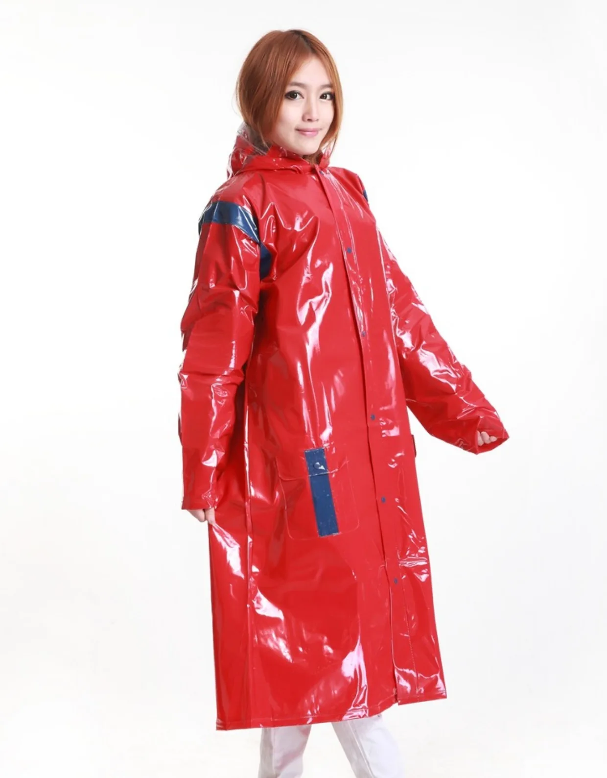 Impermeabl Raincoat Men Women Waterproof Motorcycle Bicycle Full Body Thick PVC Rain Coat Jacket Backpack Poncho With Hood