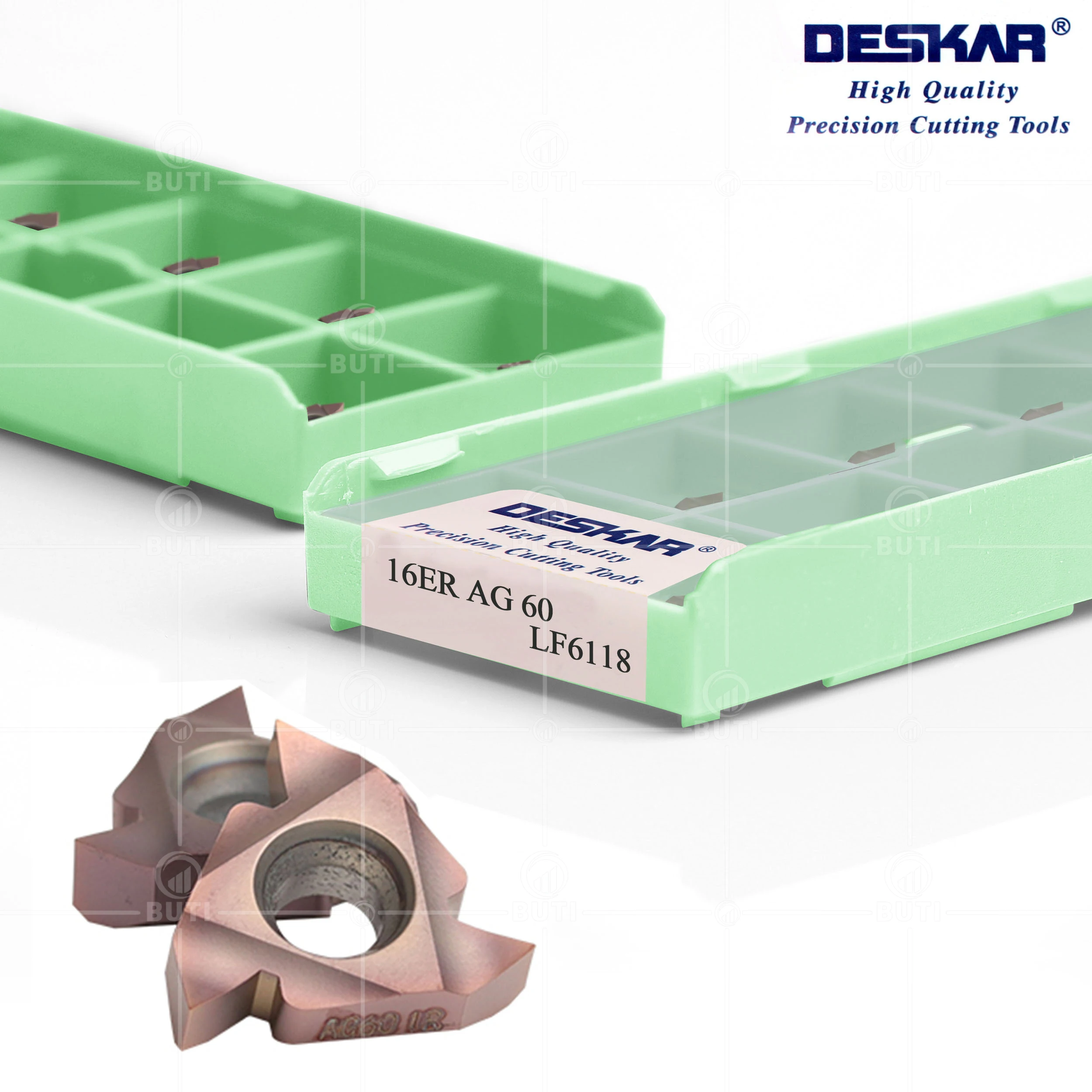 Imagem -02 - Deskar 100 Original 16er 16ir Ag55 Ag60 Lf6118 Cnc Rosca Fresadora Carbide Insert Processamento de Aço Inoxidável Alta Qualidade