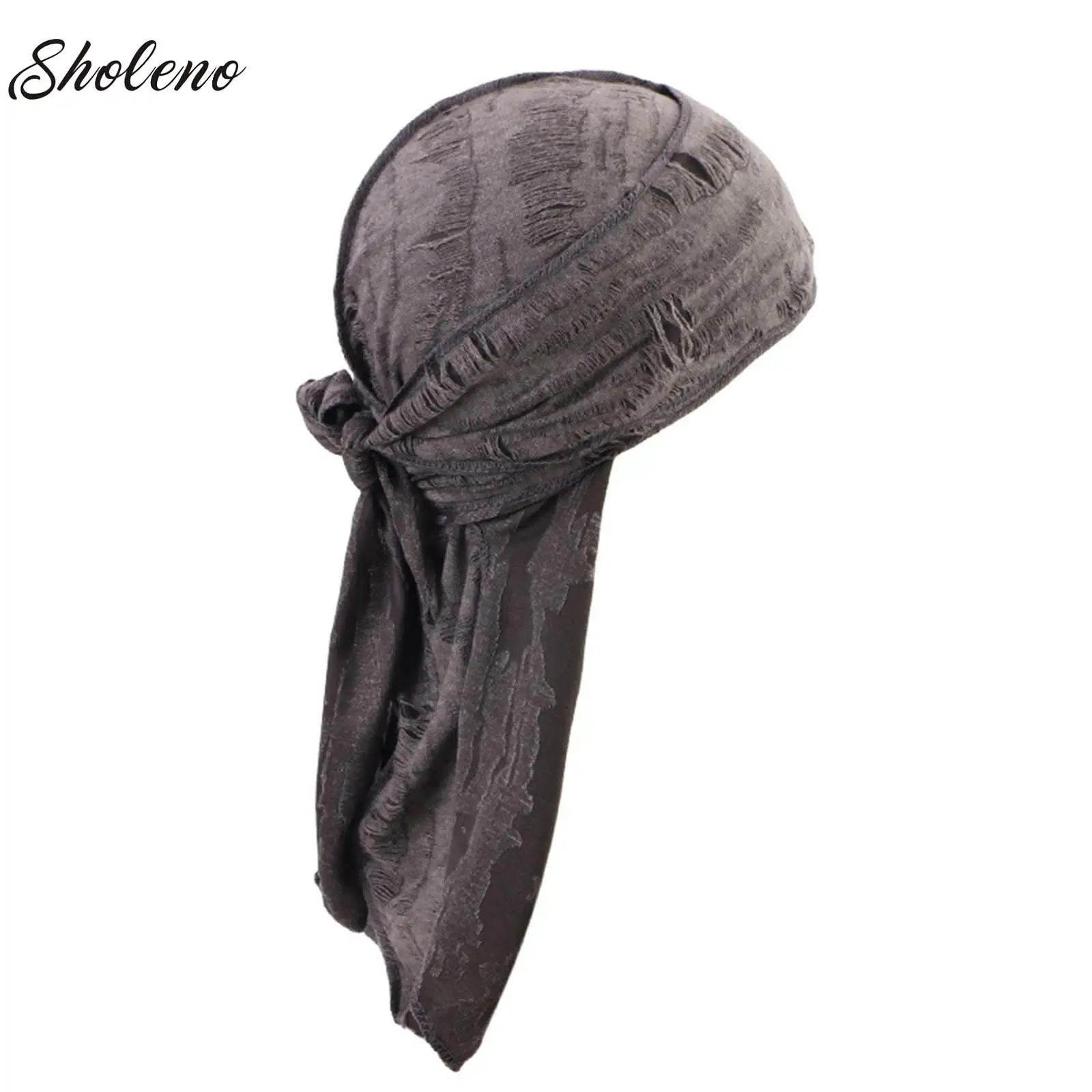 القطن الهيب هوب باندانا الحجاب عقال الدراجات وشاح الرأس ذيل طويل القراصنة قبعة تنفس حزام عقال قبعة ثقب باندانا قبعة #1