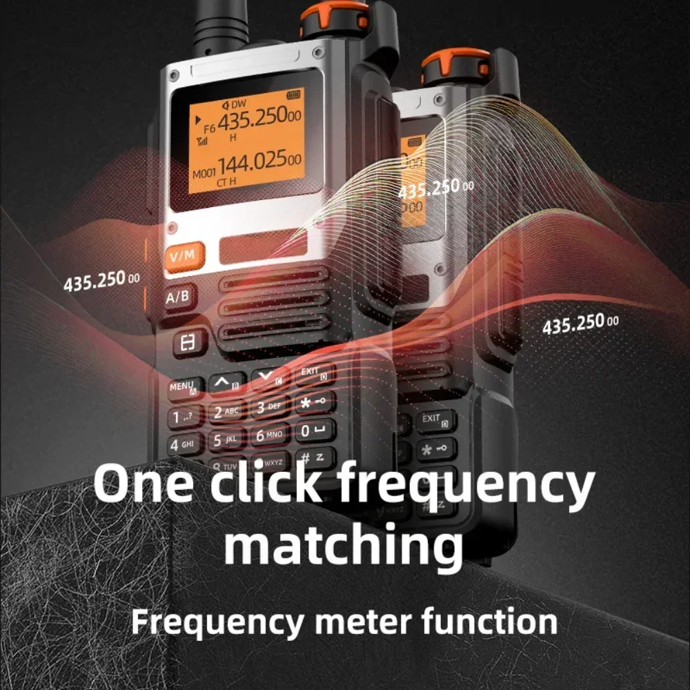 BAOFENG UV-K6 K5[8] 5R Walkie Talkie 15W Radio 999CN Weather Alarm UHF Charging, VHF, DTMF, FM, Six Band One Click Copy 50KM USB