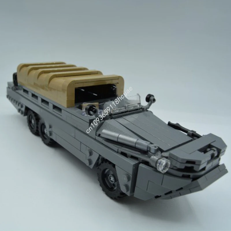 455 قطعة MOC DUKW نموذج مغامر اللبنات لعبة الهندسة المعمارية تجميع لتقوم بها بنفسك هدايا عيد الميلاد فكرة إبداعية عيد ميلاد الطوب #1