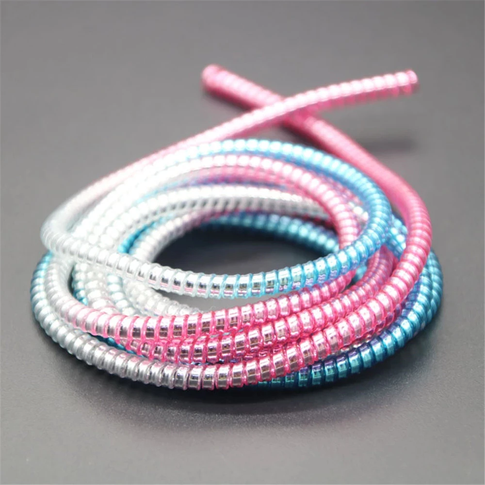 Protector Gradient Color Cable Saver 1.4M Charging Data Line USB Cable Protector Cable Protection Wrap Cable Winder Organizer