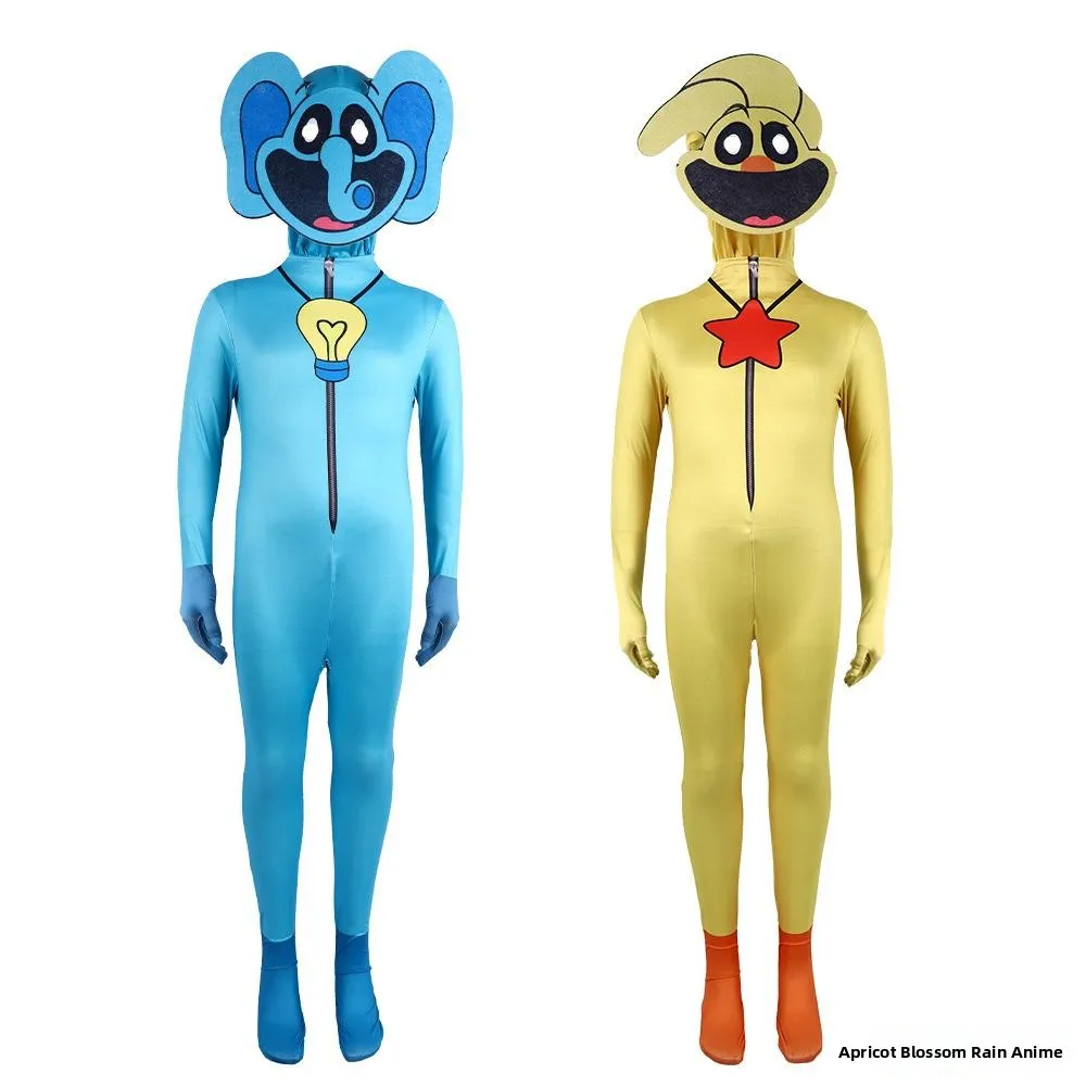 زي تنكري نسائي للهالوين على شكل حيوان مبتسم، ملابس ضيقة للعروض المسرحية، زي عرقي للنساء لعروض المسرح #5