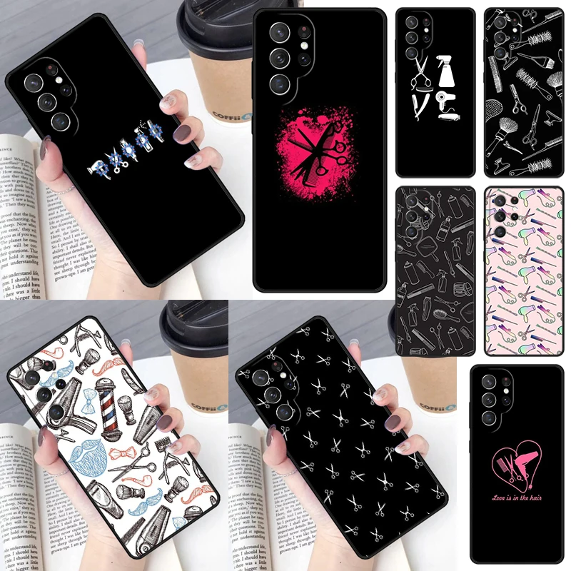 Love Hair Stylist Tools Phone Case for Samsung Galaxy S26 Ultra S25 S24 S23 S22 S21 S20 Note10 Plus FE Cover Luxury
