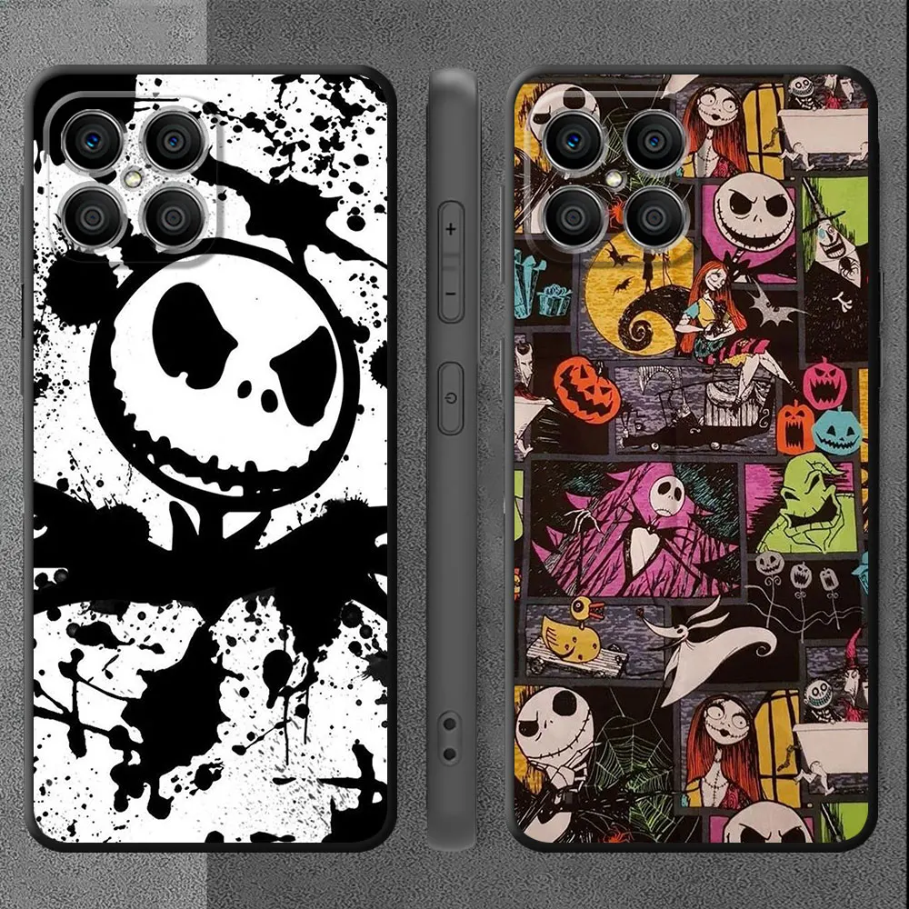 Case For Huawei Honor X8 X8a 8X X9a 90 Pro X7 P50 P20 P40 Lite X6 X6a P Smart Z Magic5 Phone Cover Nightmare Christmas Jack