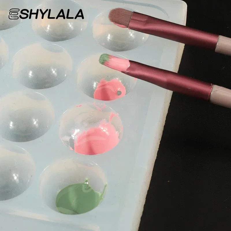 Tavolozza di colori per unghie ad alta trasparenza per nail art o tavolozza di smalti gel per miscelazione disegno piastra di vernice pad esposizione per manicure