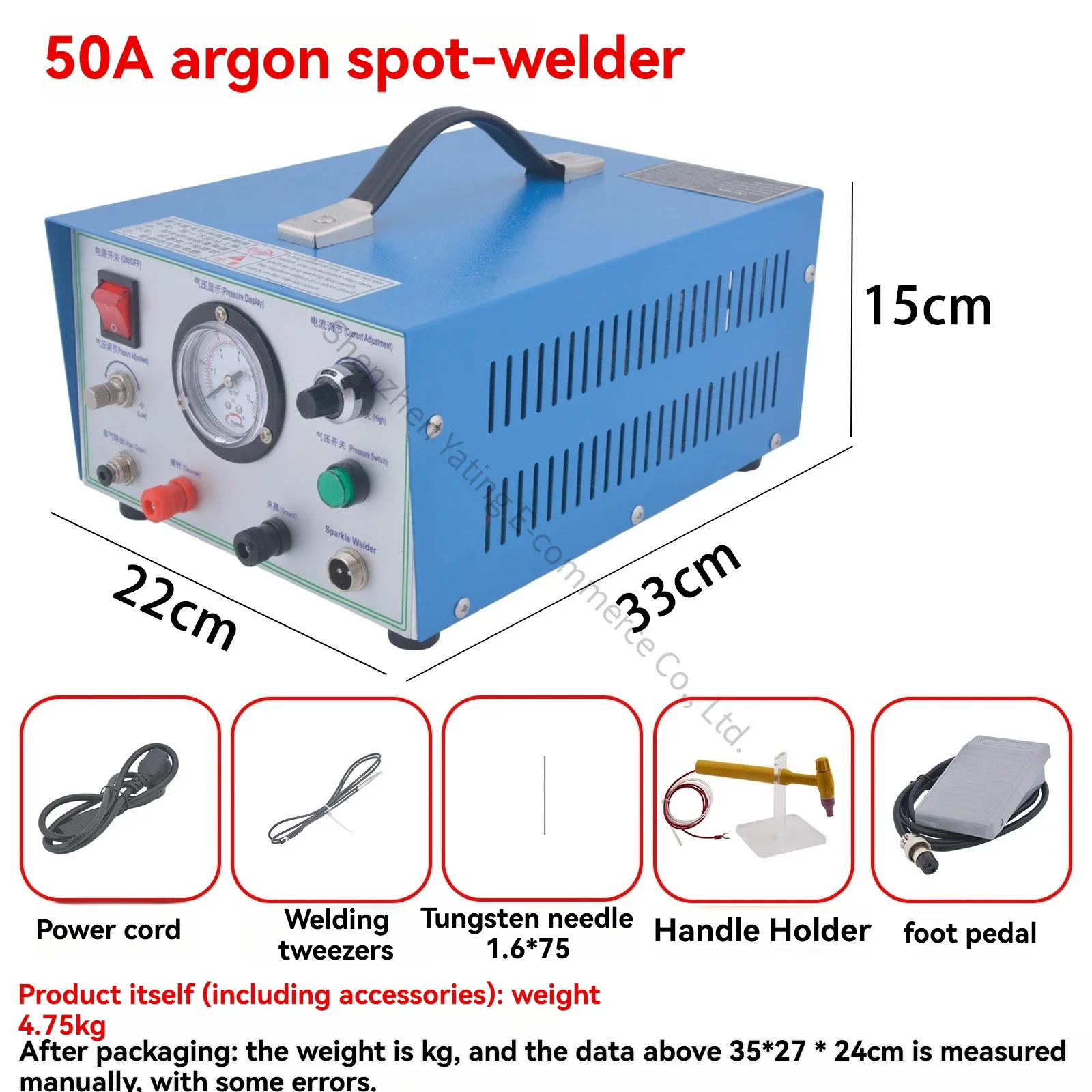 220v High Power Argon Protection Pulse Spot Welding Machine Stainless Steel Welding Ring Machine Laser Impact Welding Machine