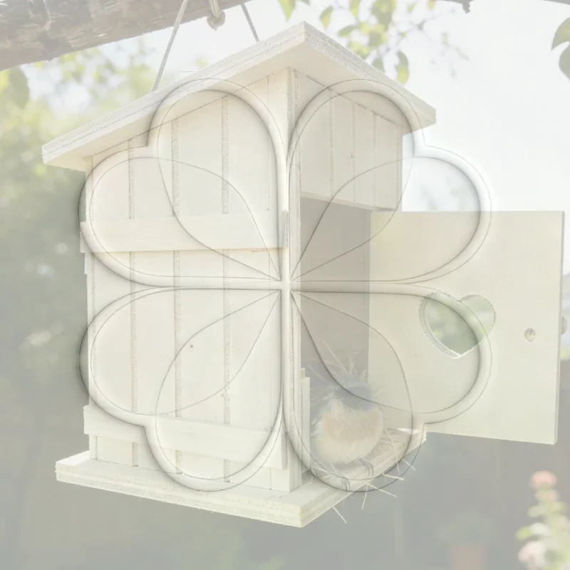 1Pcs Home Decor Dollhouse Mini Wooden Bird Nest Chicken Coop Model Outhouse Photography Props Miniature Doll House Accessories