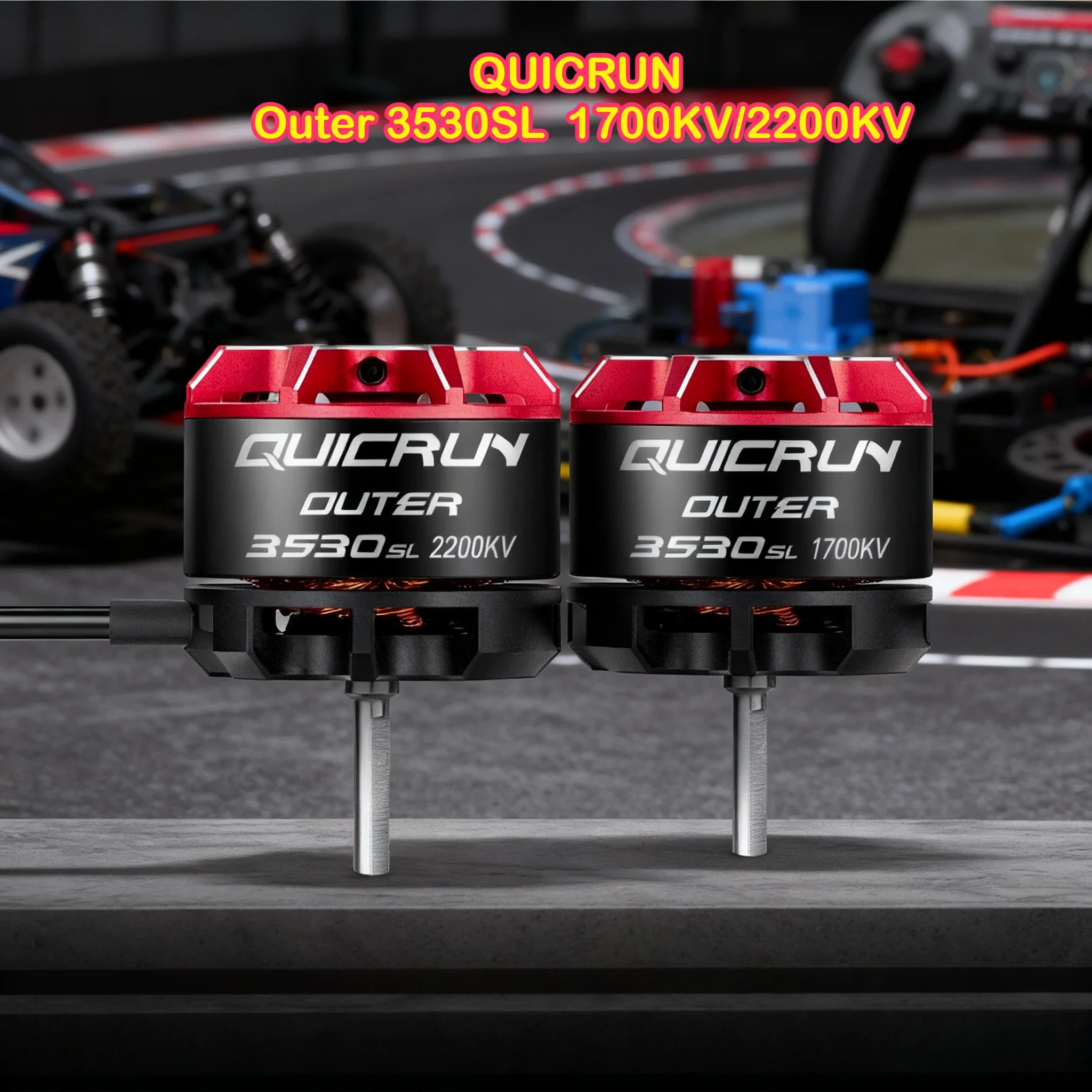 Hobbywing QUICRUN Outer 3530SL Brushless Motor 1700KV 2200KV for 1/10 1/12 RC Car
