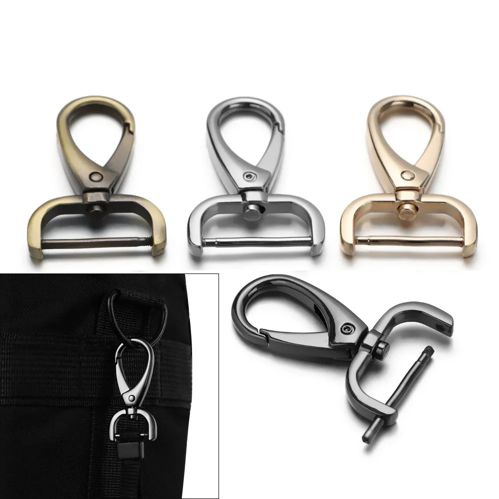 16mm/20mm/26mm Belt Keychain Webbing Buckle Leather Strap Buckles Pet Leash Hooks Trigger Clips Detachable Snap Hook