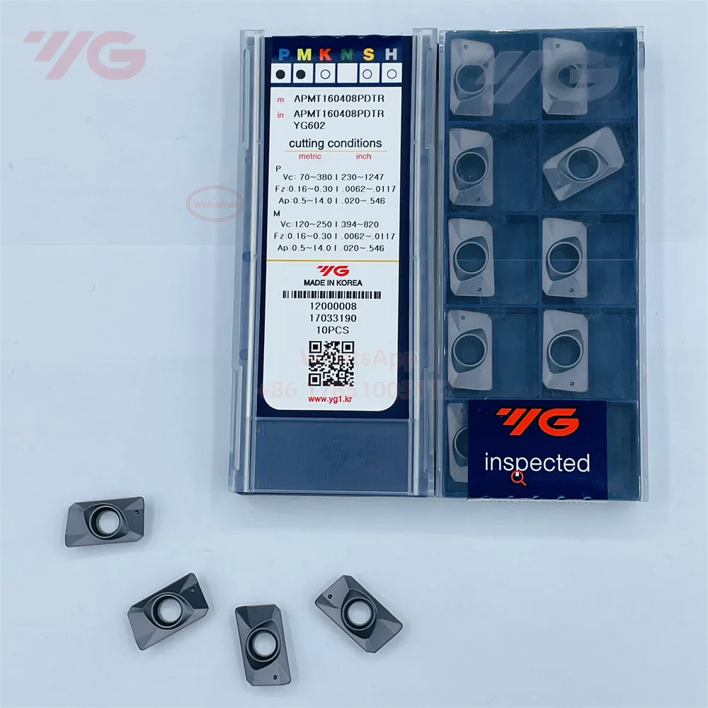 

YG-1 APMT113504PDTR APMT113508PDTR APMT160408PDTR YG602 Carbide Insert APMT Inserts