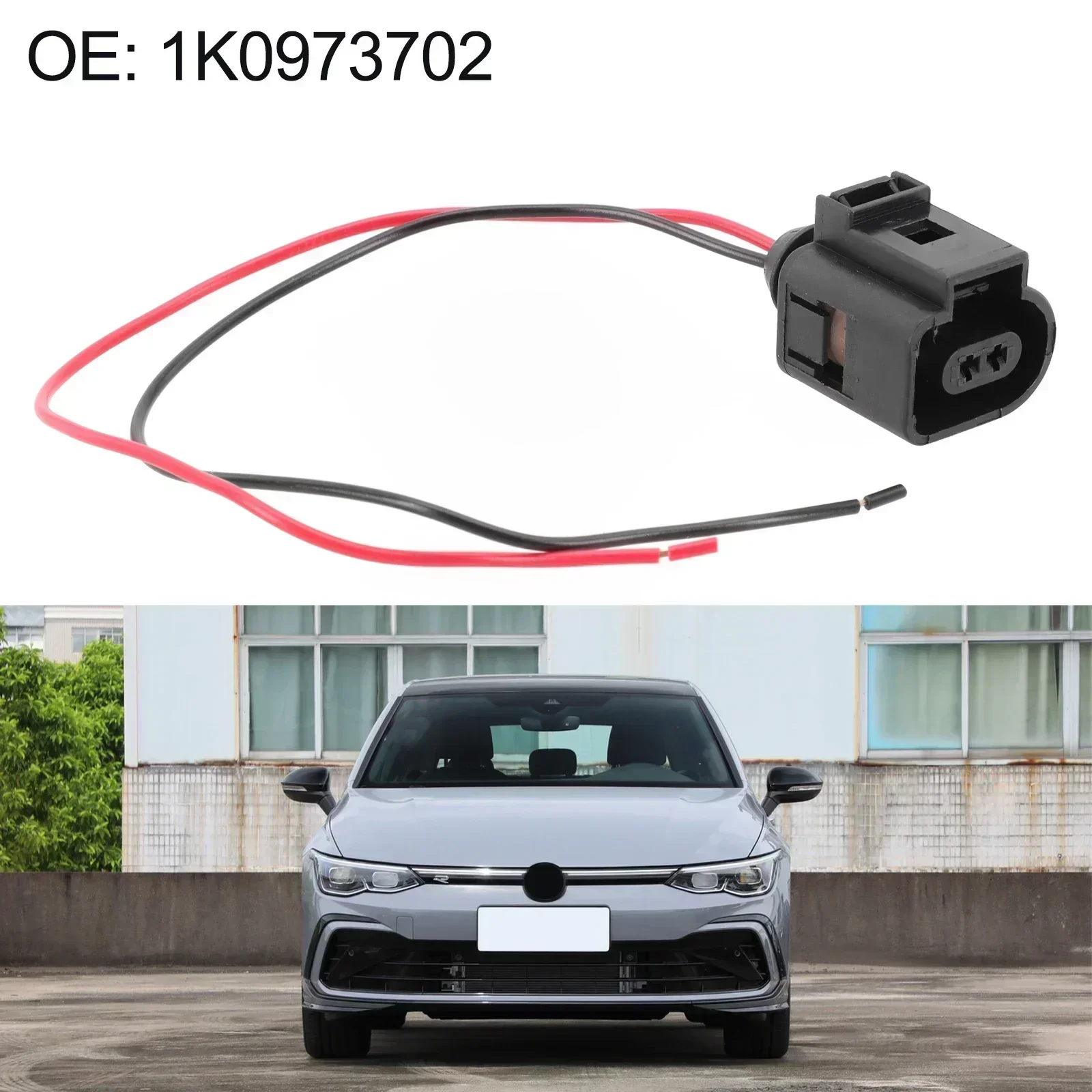 1K0973702 Car License Plate Light Socket Adapter For Golf For A3 For A4 Q3 Q4 Temperature Sensor Plug Connector