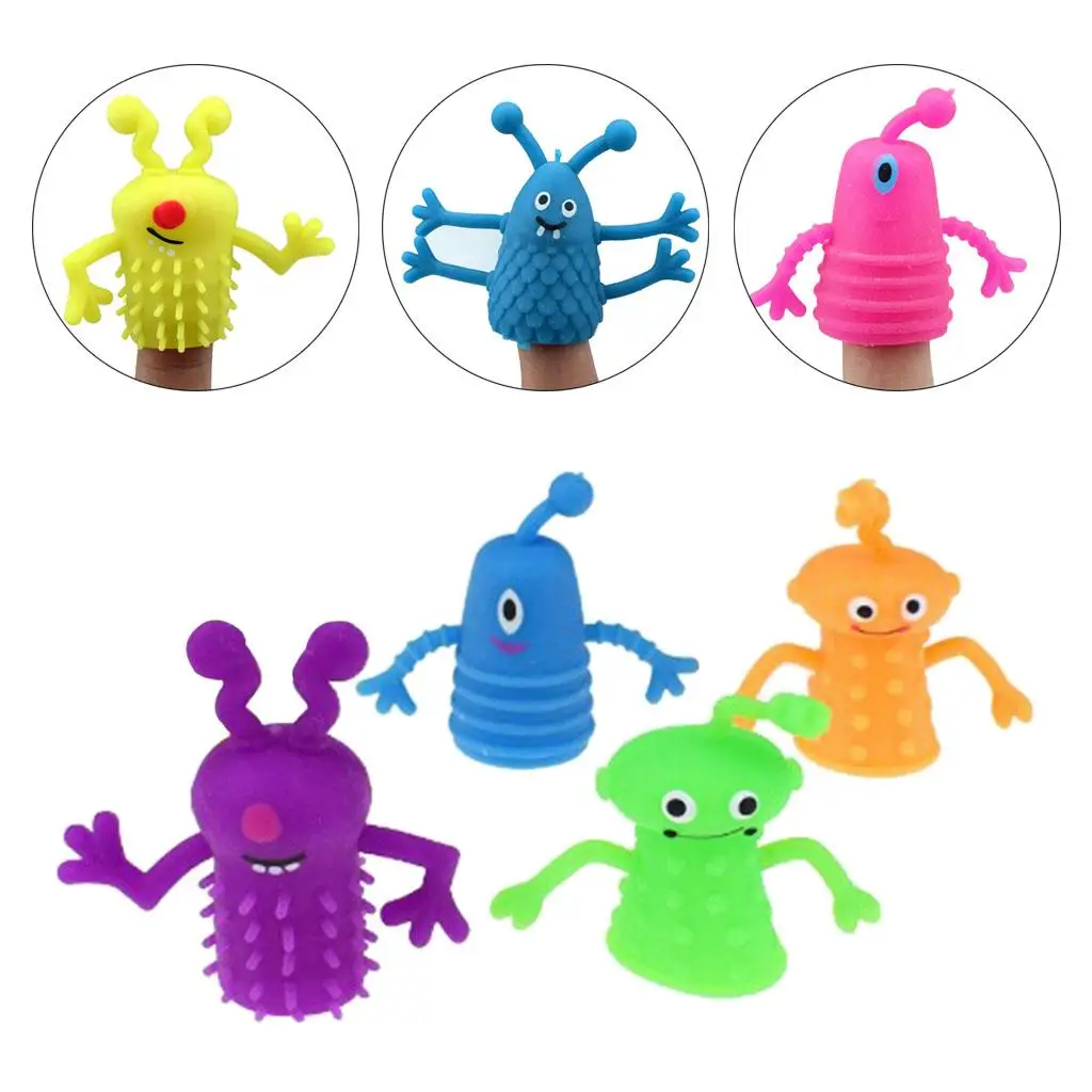 4-6pack 4Pcs Cute Lovely Finger Puppets Children Educational Party Birthday Toys