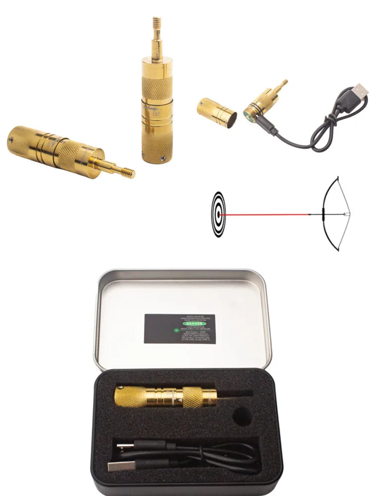 Crossbow Archery Laser Bore Sight Collimator Red Dot Laser Sight Bow Arrow