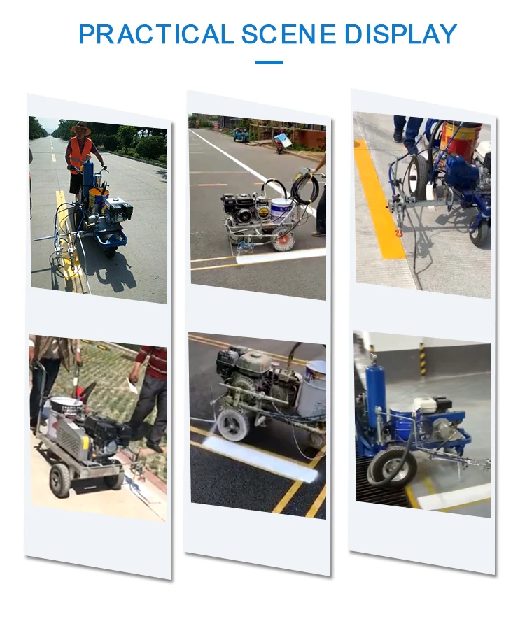 Portable Cold Paint Road Striping Machine For Municipal Road Maintenance Asphalt And Concrete Surface