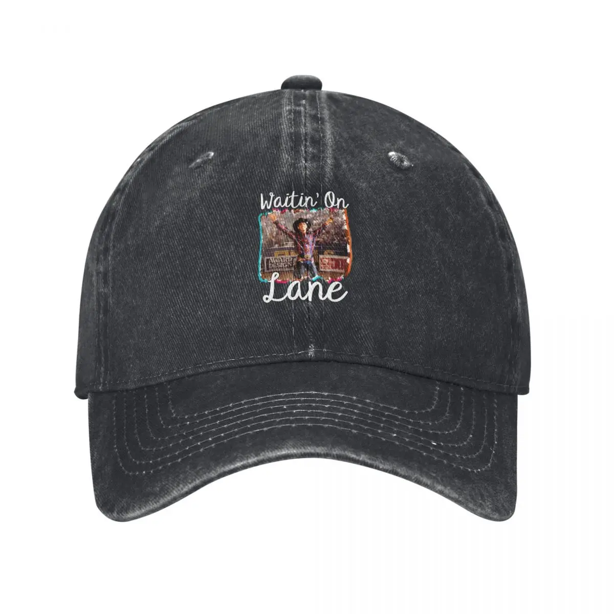 

Waitin on lane funny cute 8 seconds cowboy cowgirl rodeo bull rider riding frost movie gift country Baseball Cap