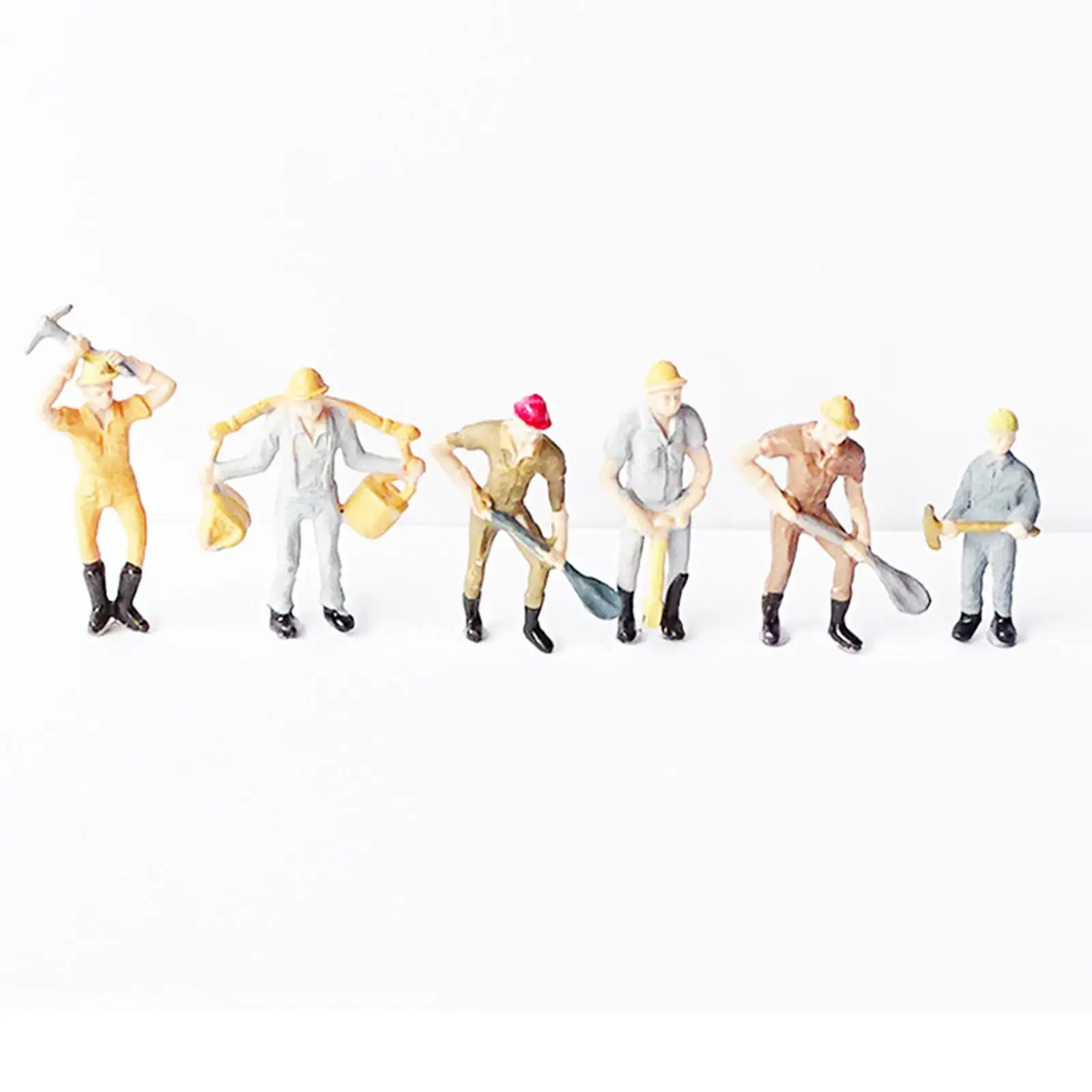 

10 Pieces 1/43 Miniature Model Railroad Worker Figures Toys Architectural Miniature Hand Painted Figurines Decoration Supplies