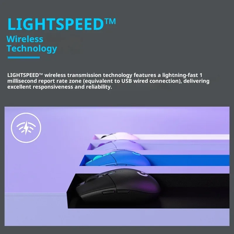 لوجيتك G G304 ماوس لاسلكي للألعاب الرياضية الإلكترونية الطرفية لسطح المكتب والكمبيوتر المحمول، ألعاب الكمبيوتر 2.4G ماوس مريح