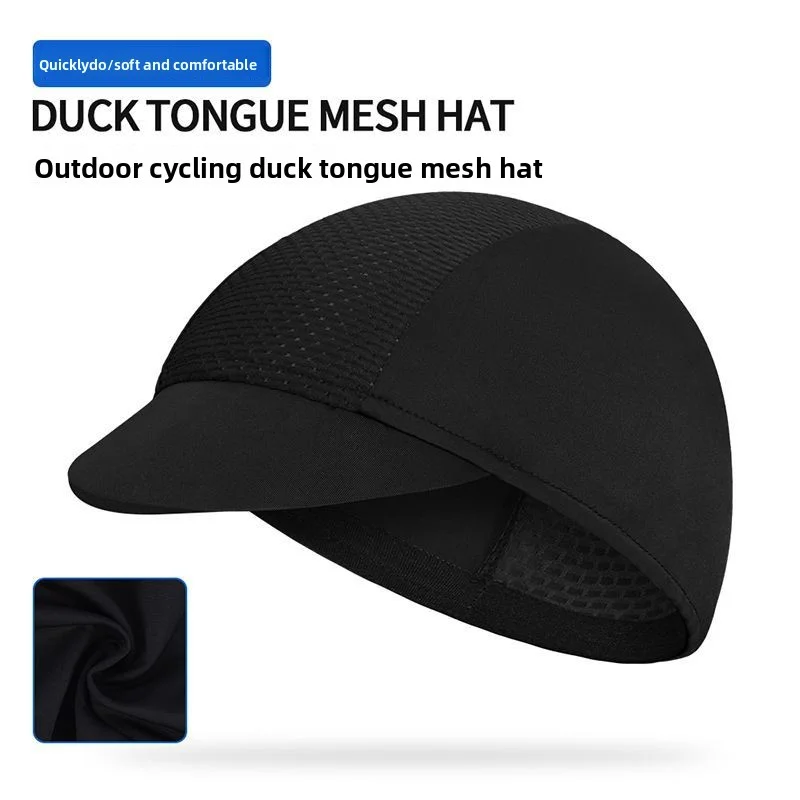Summer Black Cooling Skull Caps Helmet Liner Anti-UV Anti-Sweat Wicking Cycling Running Motorcycle Riding Under Hard Hat Liner