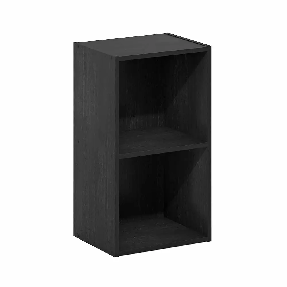 

Luder Bookcase / Book / Storage, 2-Tier Cube, Blackwood