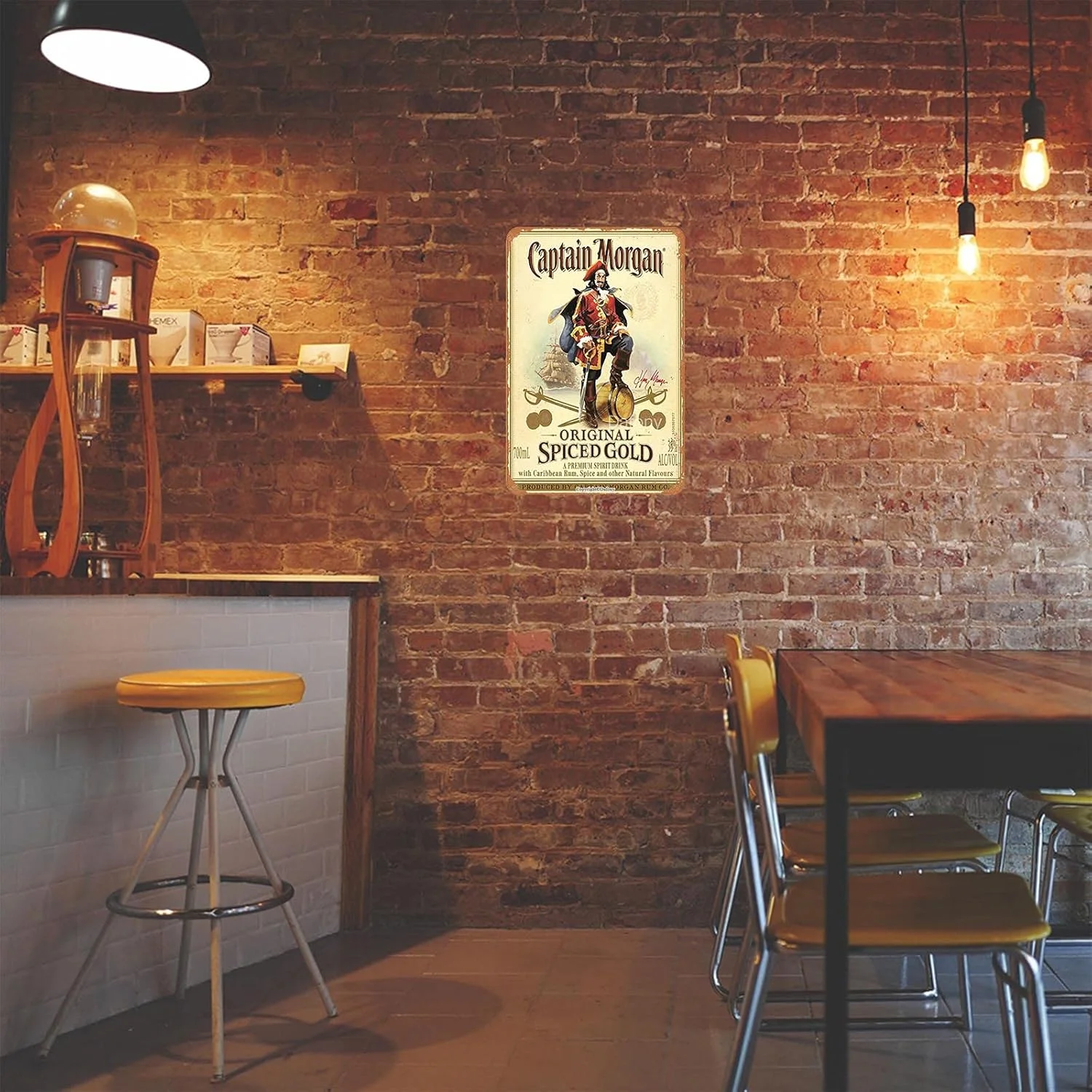 Captain Morgan Sign Wall Art - Decorative Poster for Man Cave Bar Pub Garage Kitchen Garden Bathroom Office Home image 2