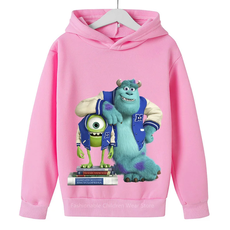 Disney Monsters Inc Hoodie 2024 New Arrival - Adorable Cartoon Print Korean Fashion for Children