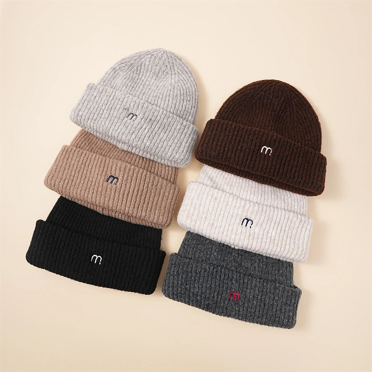 

Winter Thicken Warm Baby Hat Letter Baby Boys Girls Cap Beanies Soft Solid Color Infant Toddler Kids Hat Bonnet